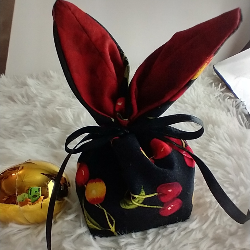 Bunny handmade bunny treat bags easter basket decor handcrafted cottag…